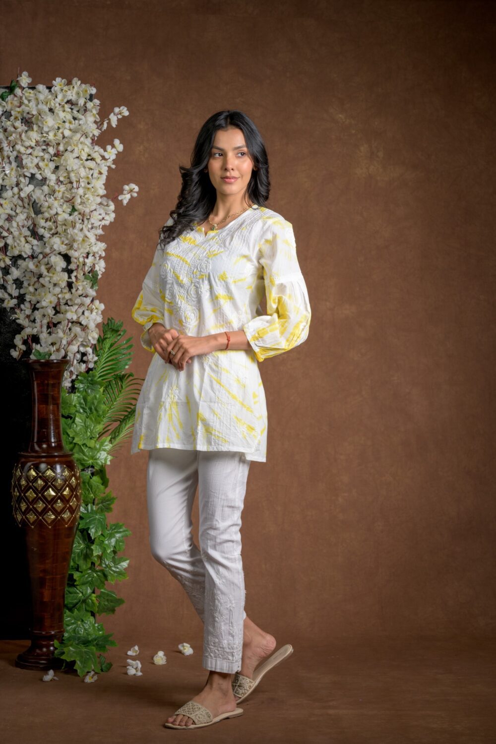 Gurbani Tie and Dye Cotton Kurti