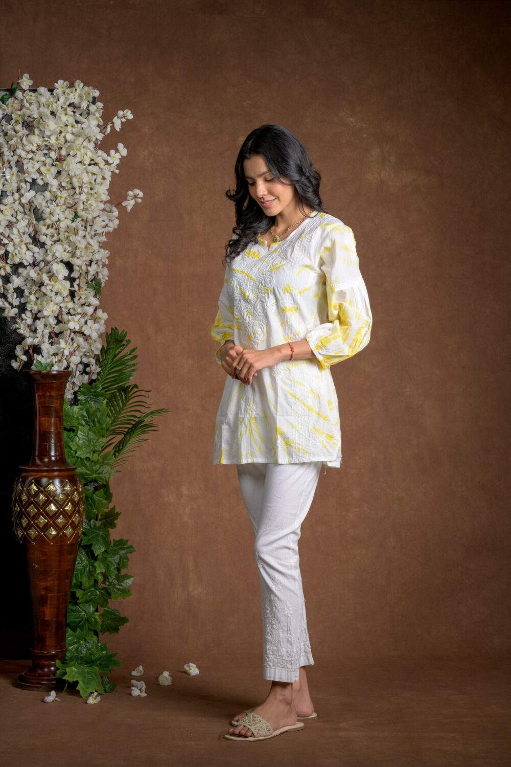 Gurbani Tie and Dye Cotton Kurti