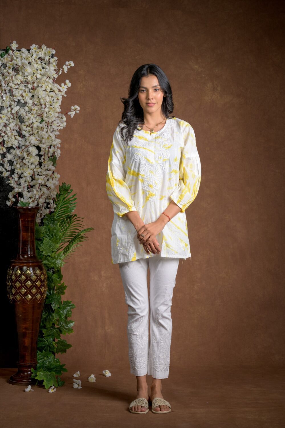 Gurbani Tie and Dye Cotton Kurti