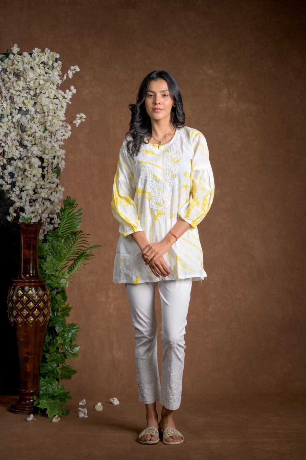 Gurbani Tie and Dye Cotton Kurti