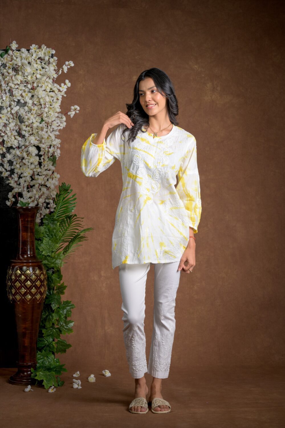 Gurbani Tie and Dye Cotton Kurti