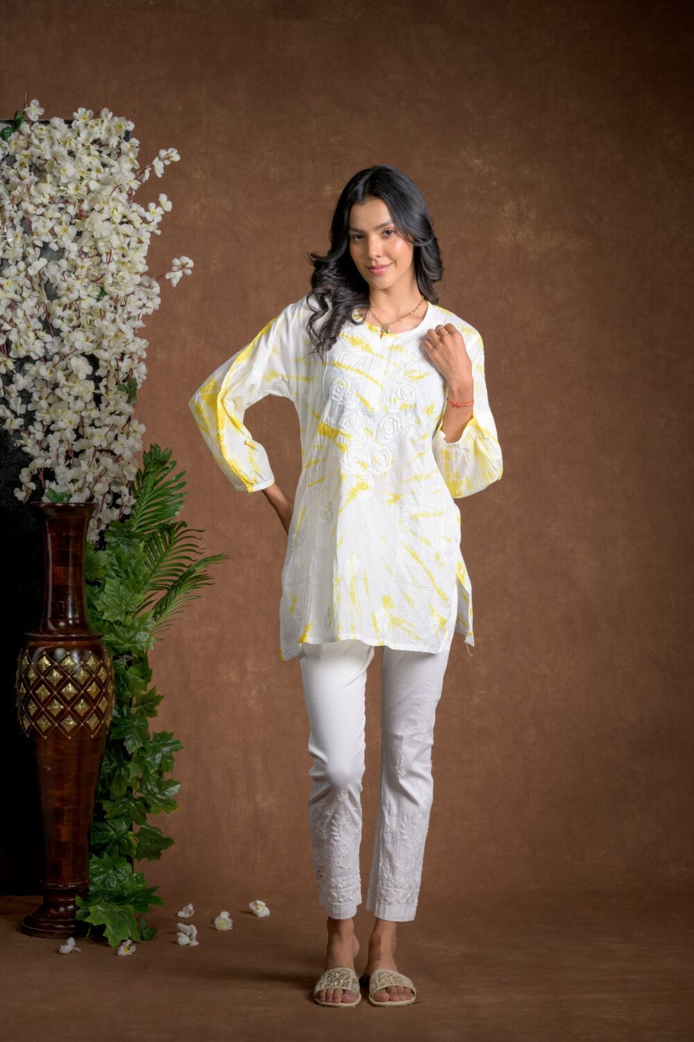 Gurbani Tie and Dye Cotton Kurti