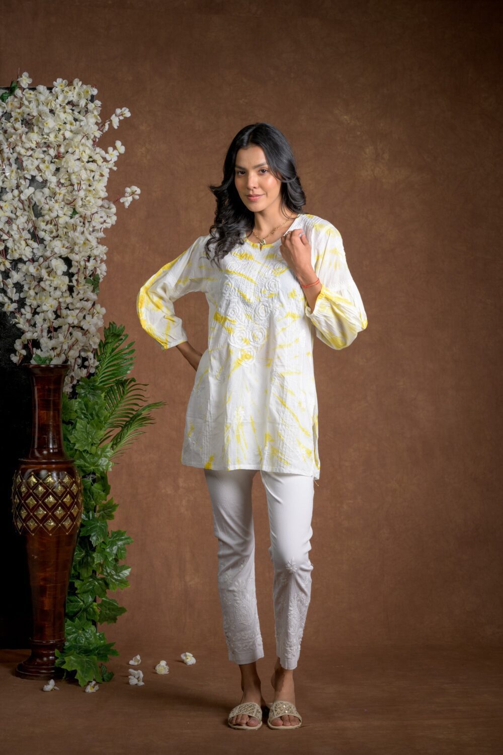 Gurbani Tie and Dye Cotton Kurti