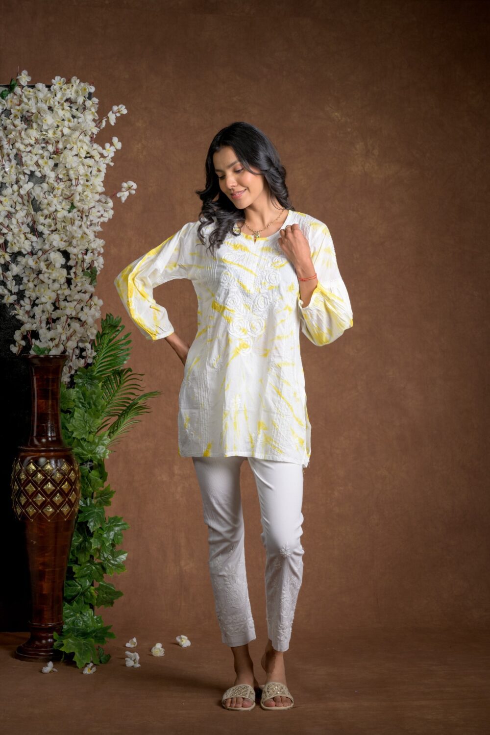 Gurbani Tie and Dye Cotton Kurti