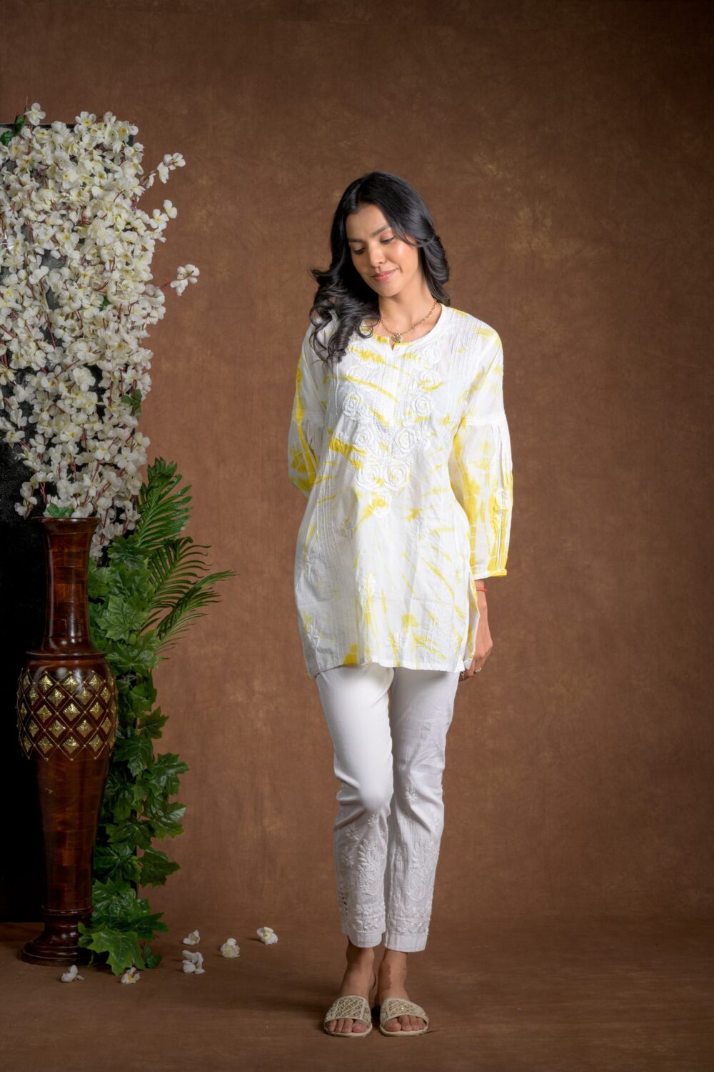 Gurbani Tie and Dye Cotton Kurti