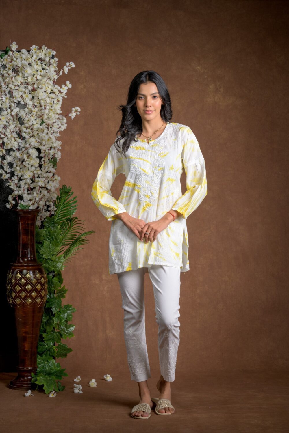 Gurbani Tie and Dye Cotton Kurti