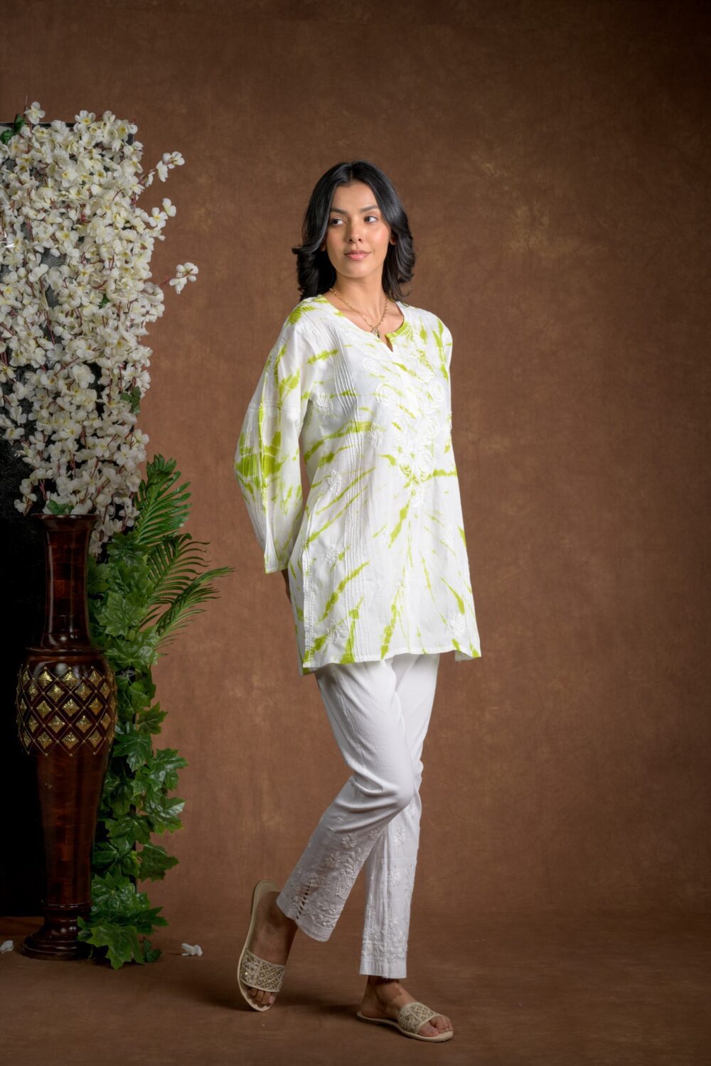 Gurbani Tie and Dye Cotton Kurti