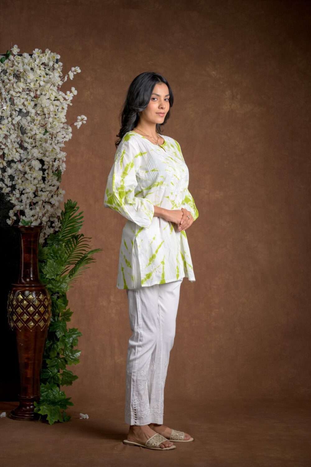 Gurbani Tie and Dye Cotton Kurti