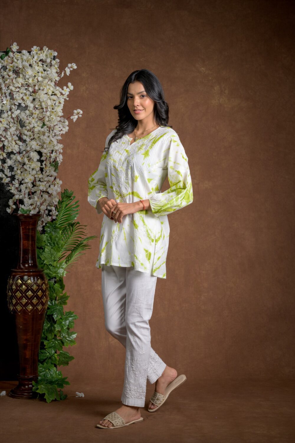 Gurbani Tie and Dye Cotton Kurti