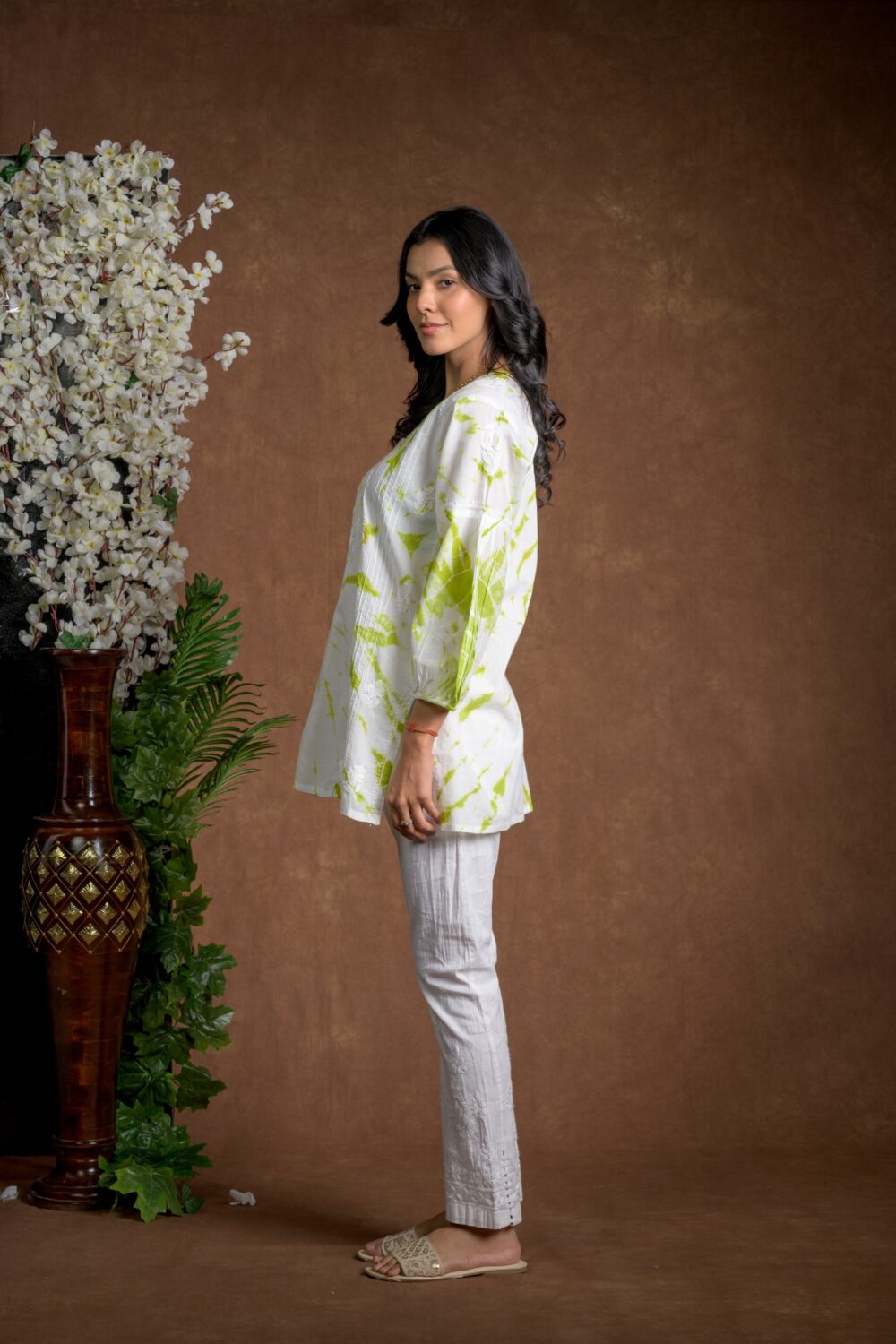 Gurbani Tie and Dye Cotton Kurti