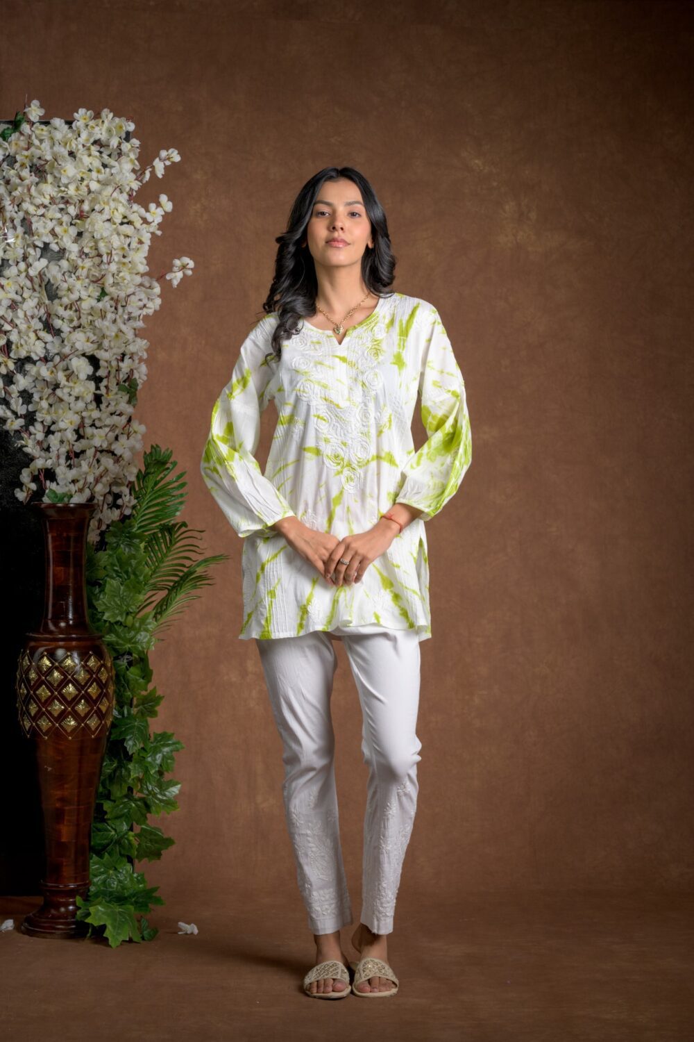 Gurbani Tie and Dye Cotton Kurti