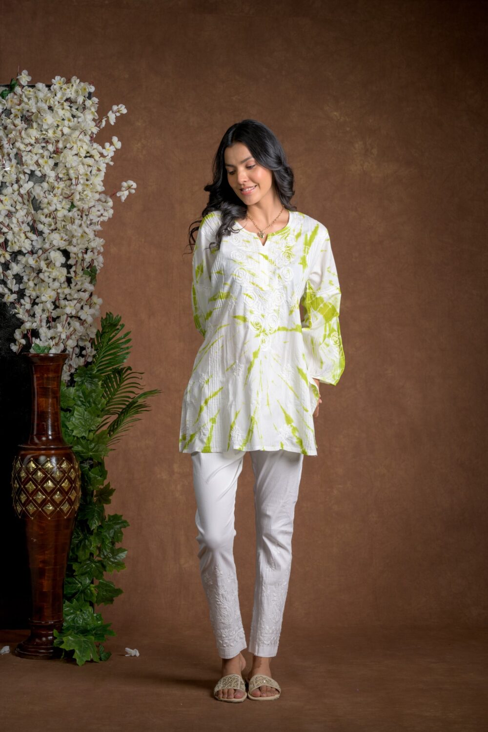 Gurbani Tie and Dye Cotton Kurti