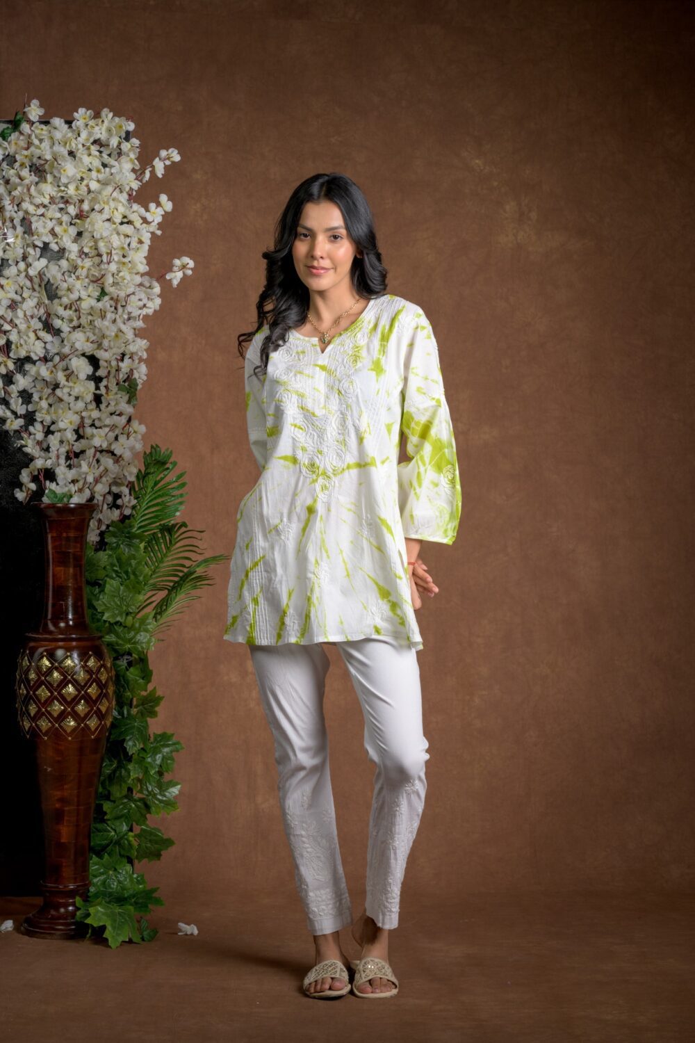 Gurbani Tie and Dye Cotton Kurti