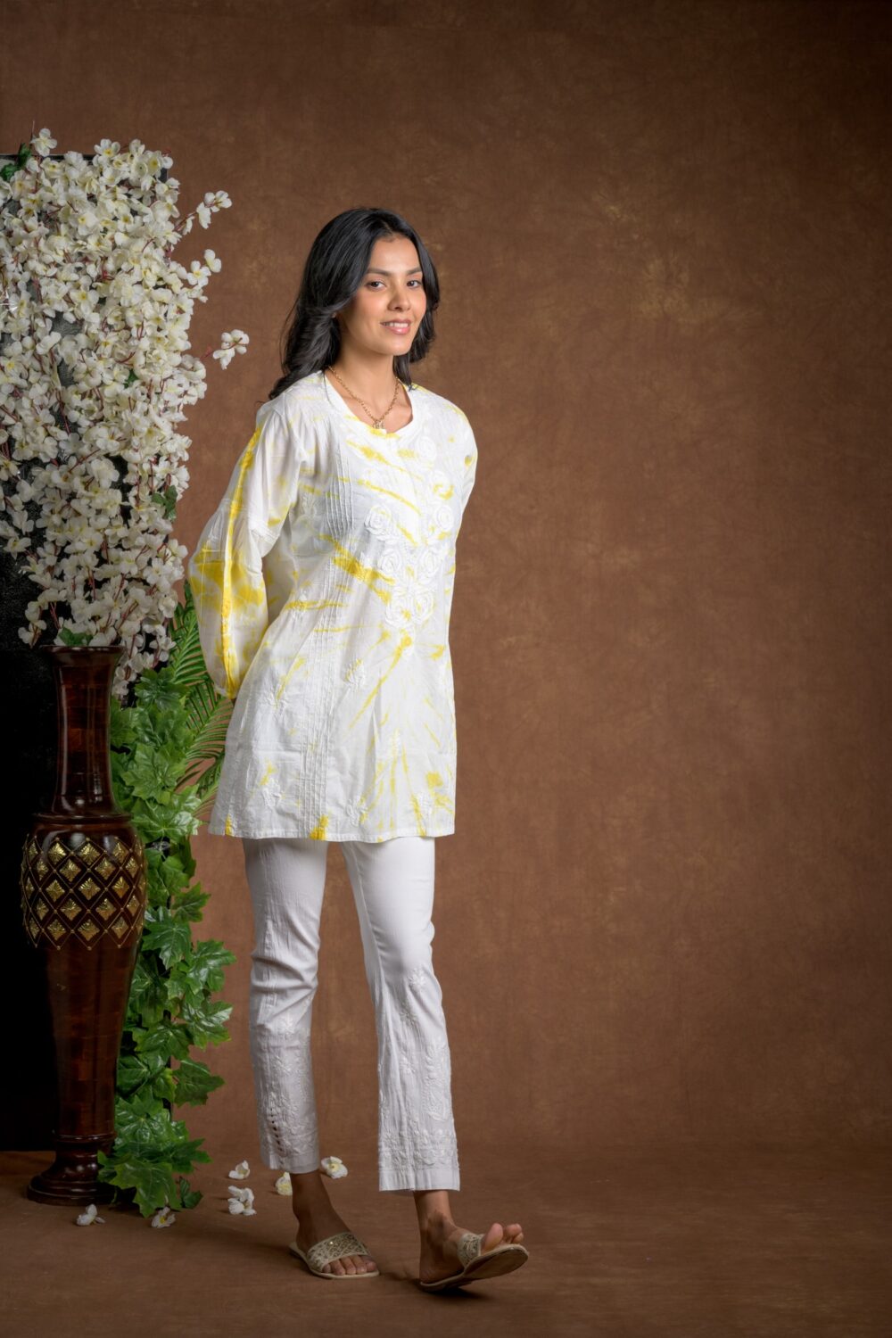 Gurbani Tie and Dye Cotton Kurti