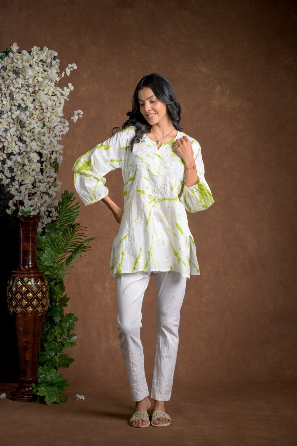 Gurbani Tie and Dye Cotton Kurti