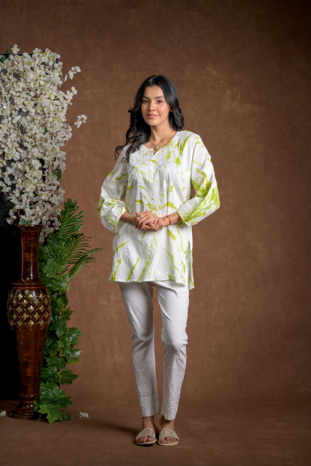 Gurbani Tie and Dye Cotton Kurti