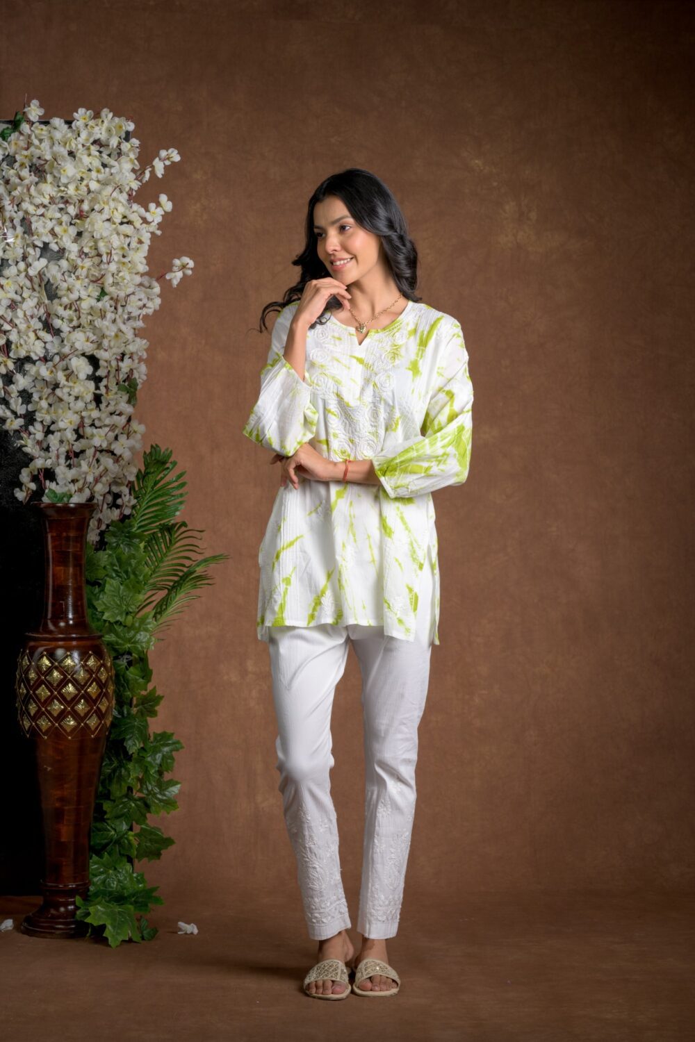 Gurbani Tie and Dye Cotton Kurti