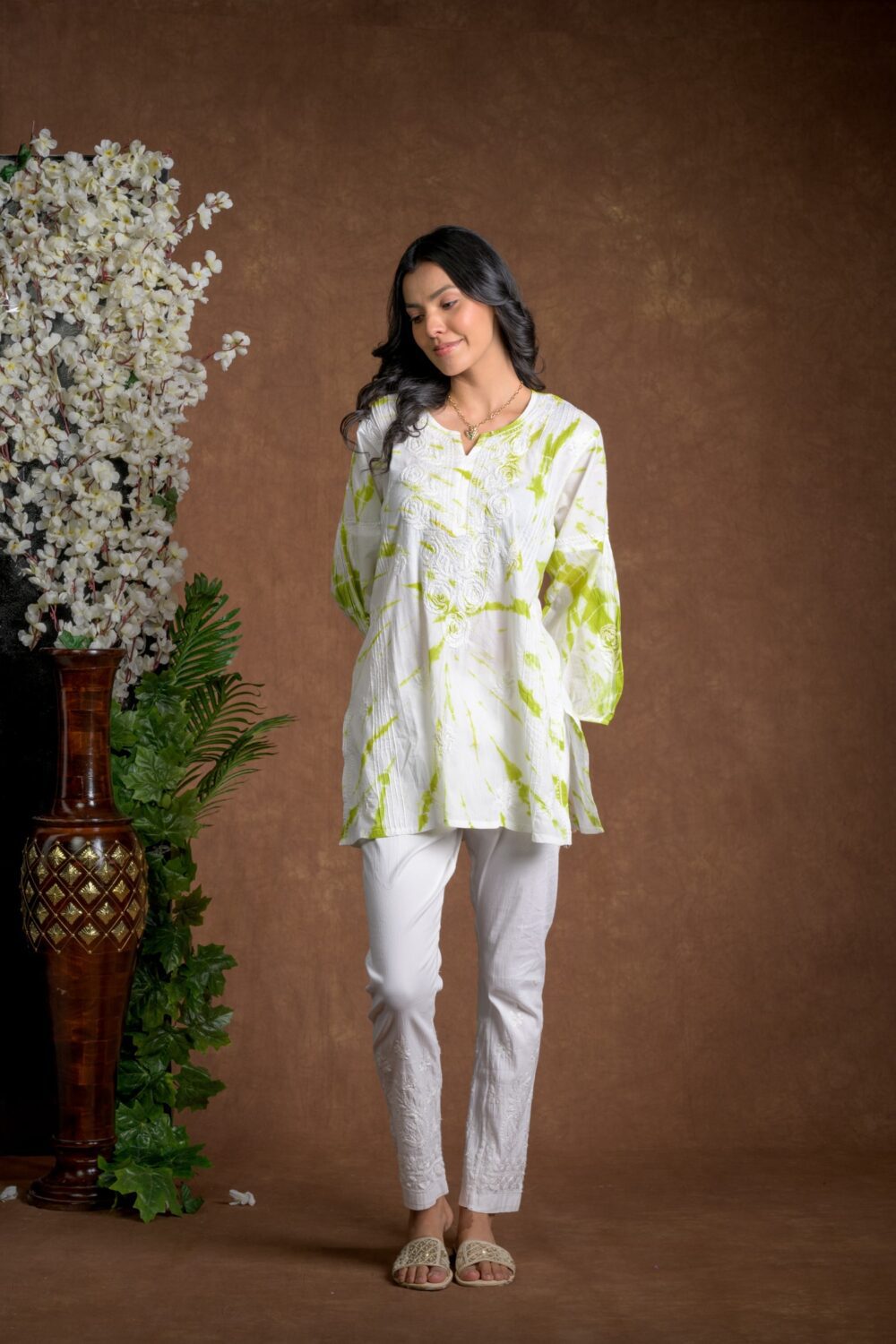 Gurbani Tie and Dye Cotton Kurti