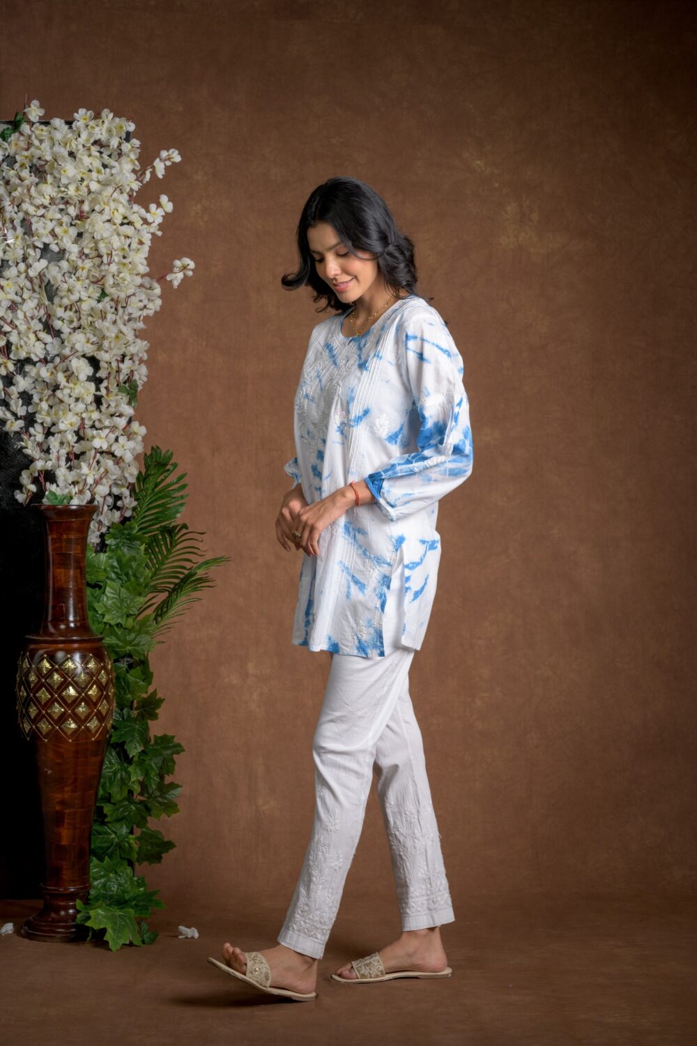 Gurbani Tie and Dye Cotton Kurti