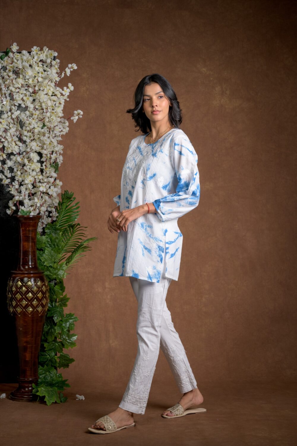 Gurbani Tie and Dye Cotton Kurti