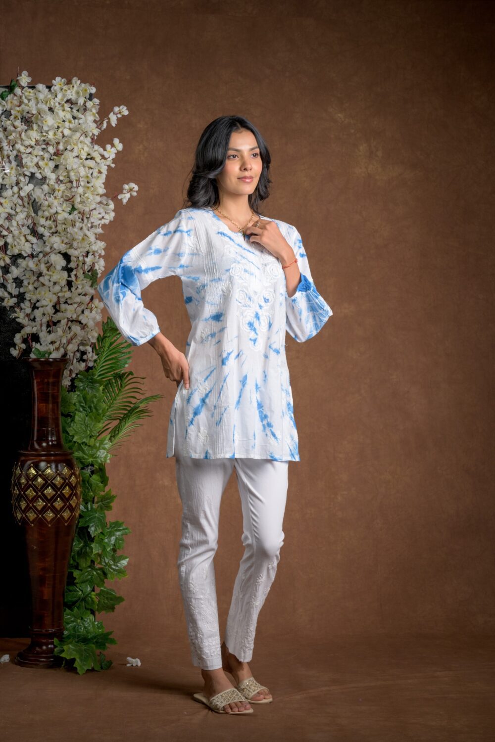 Gurbani Tie and Dye Cotton Kurti