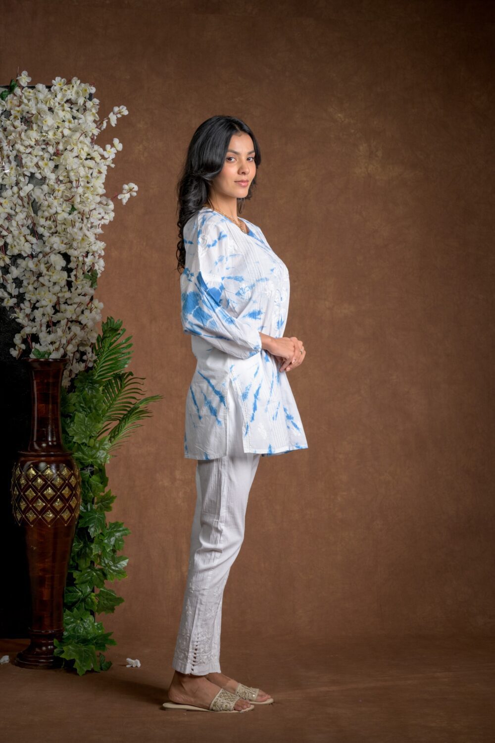 Gurbani Tie and Dye Cotton Kurti