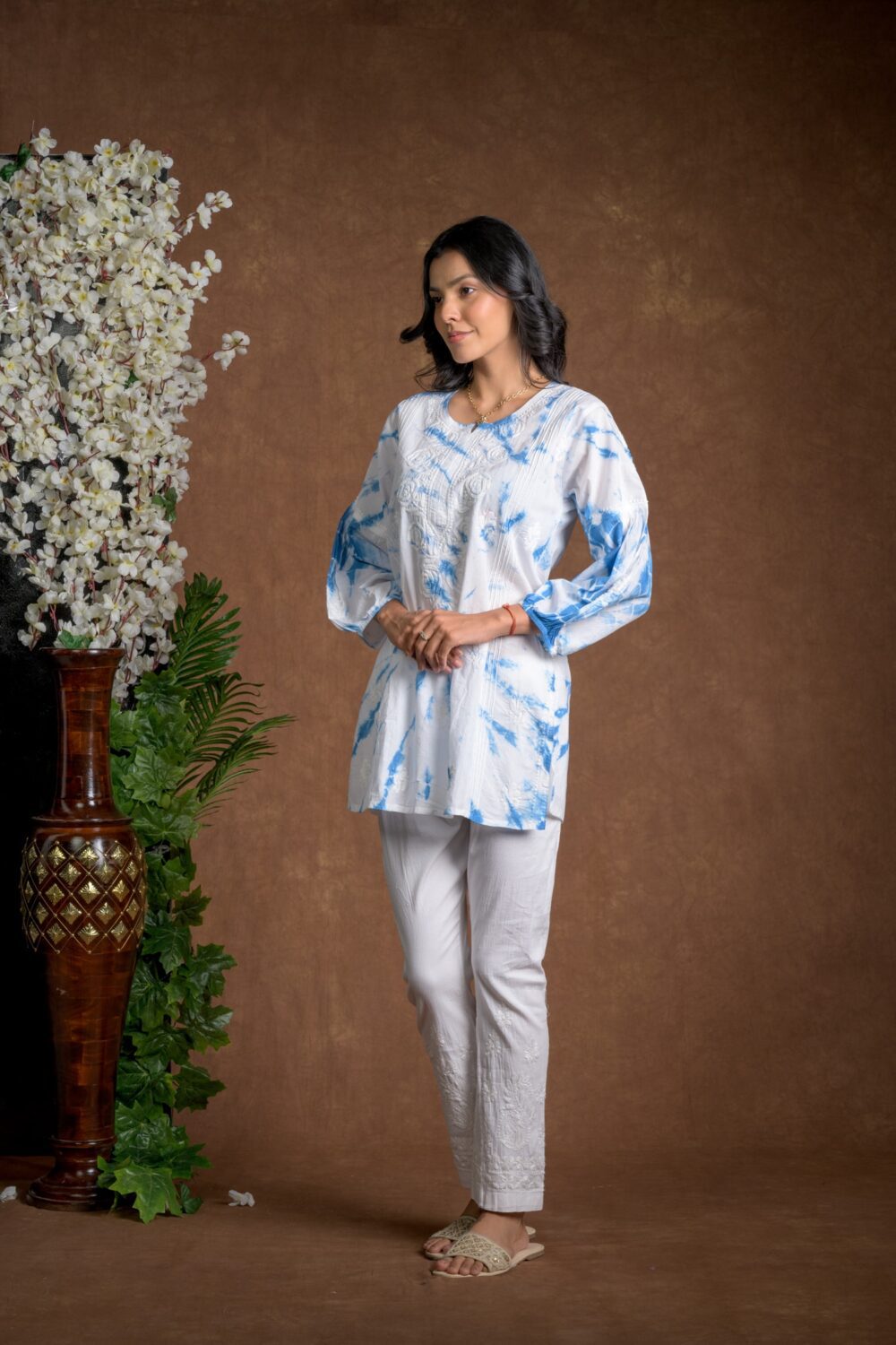 Gurbani Tie and Dye Cotton Kurti