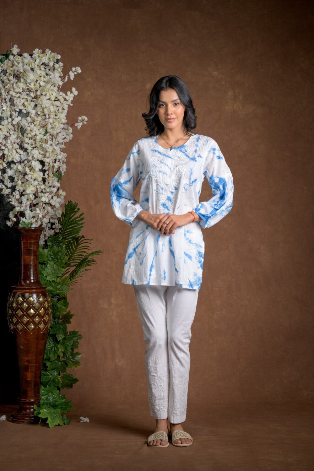 Gurbani Tie and Dye Cotton Kurti