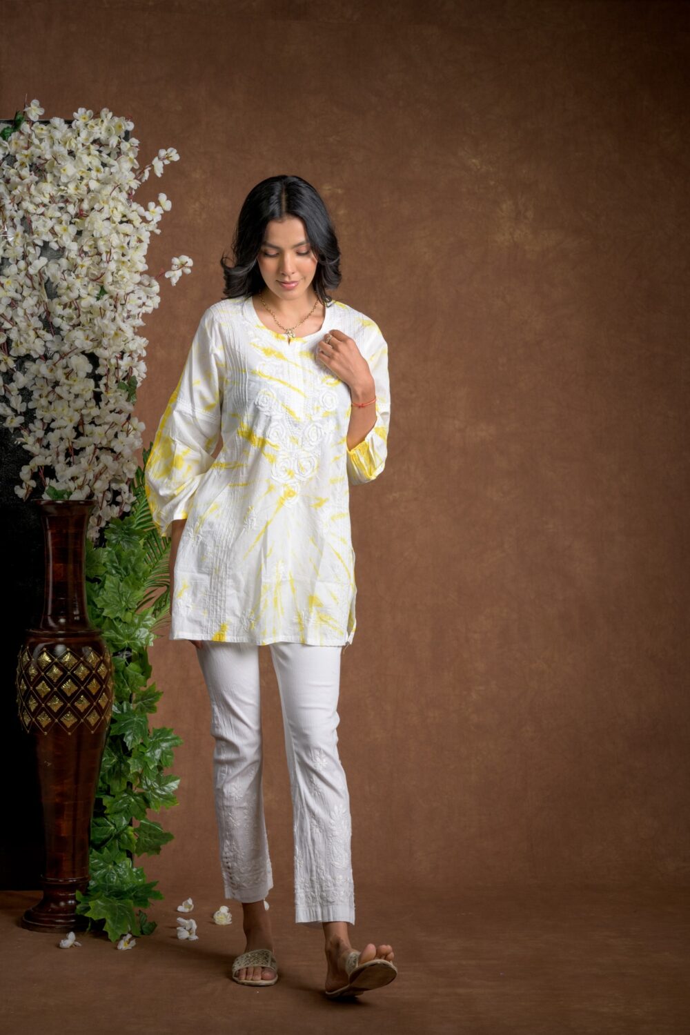 Gurbani Tie and Dye Cotton Kurti