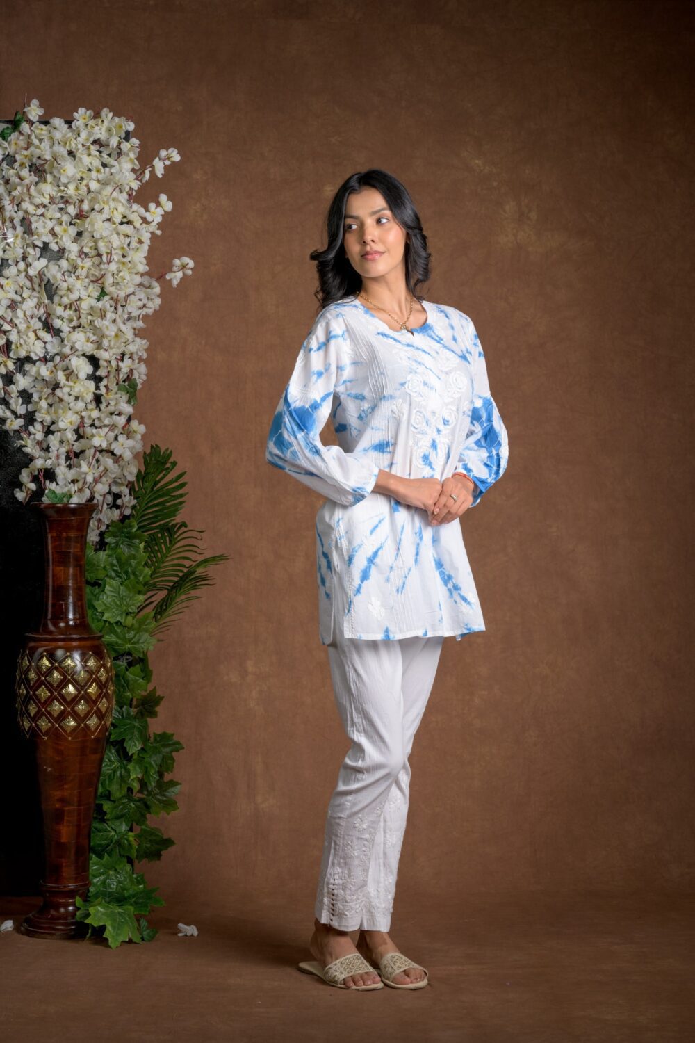 Gurbani Tie and Dye Cotton Kurti