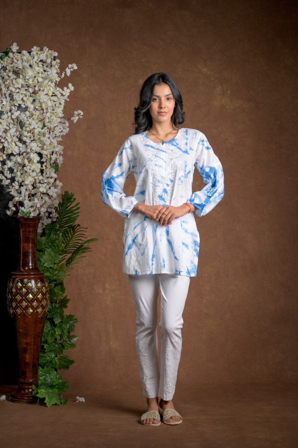 Gurbani Tie and Dye Cotton Kurti