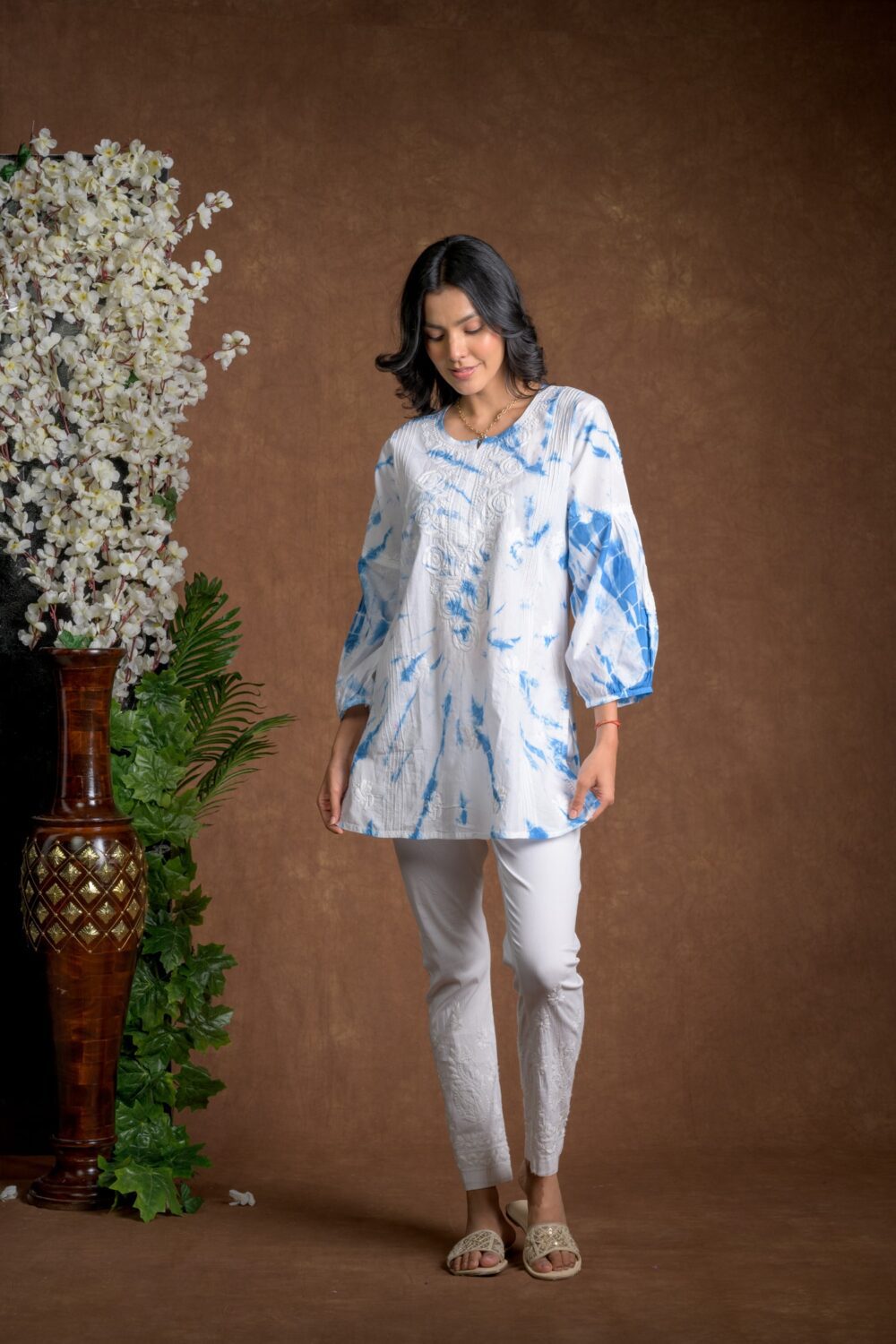 Gurbani Tie and Dye Cotton Kurti