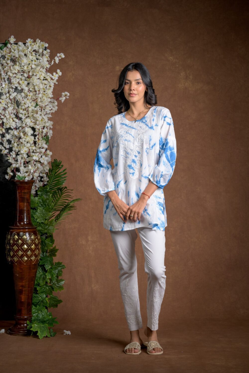 Gurbani Tie and Dye Cotton Kurti