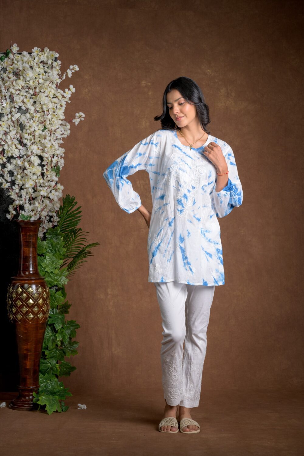 Gurbani Tie and Dye Cotton Kurti