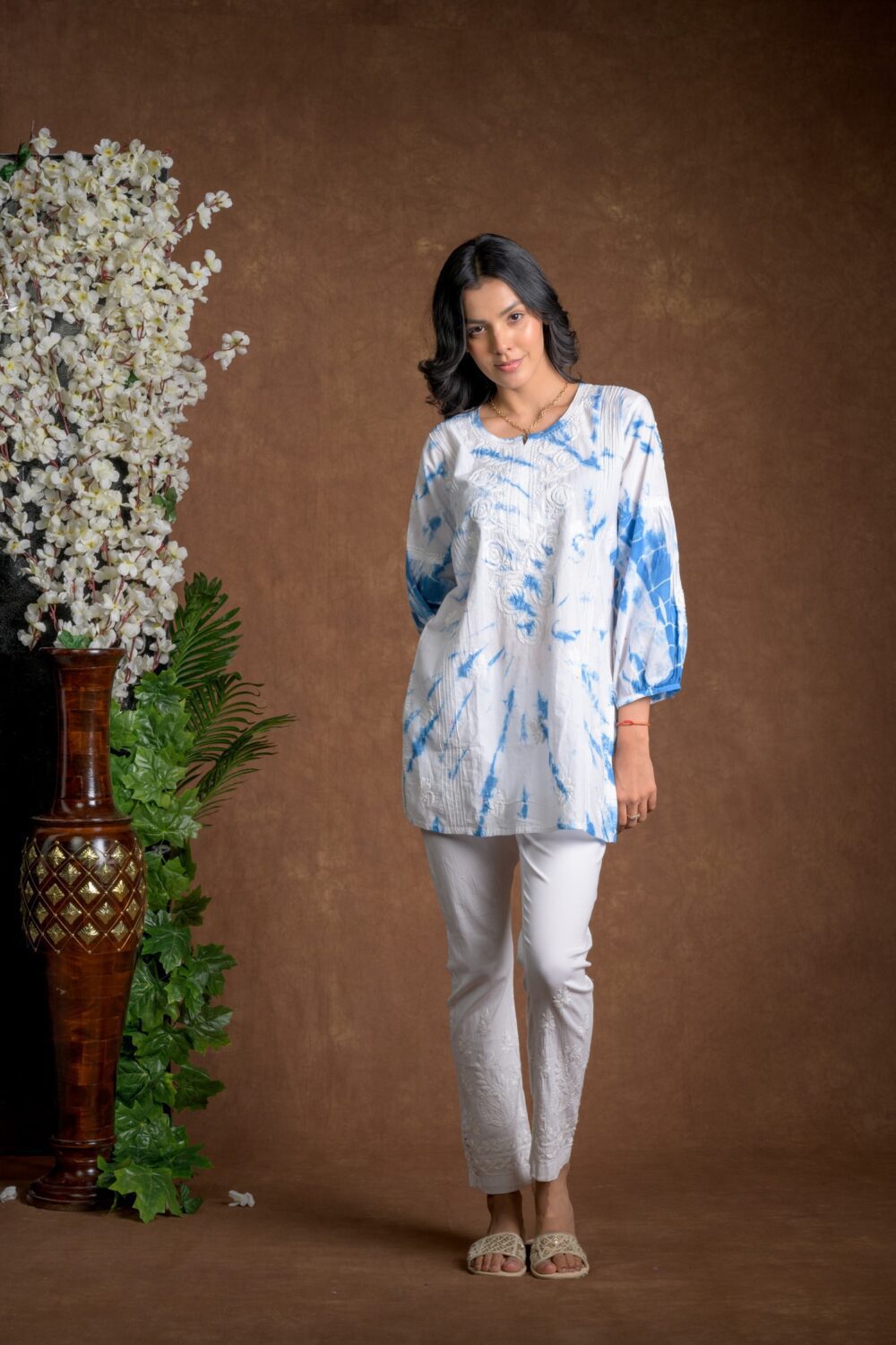 Gurbani Tie and Dye Cotton Kurti