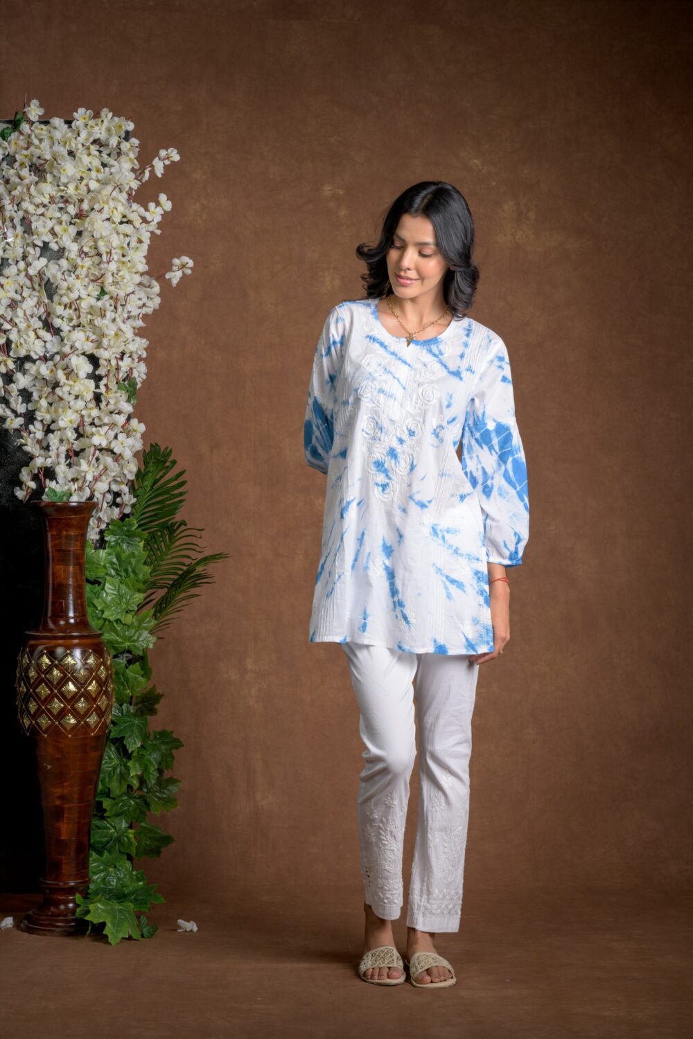 Gurbani Tie and Dye Cotton Kurti