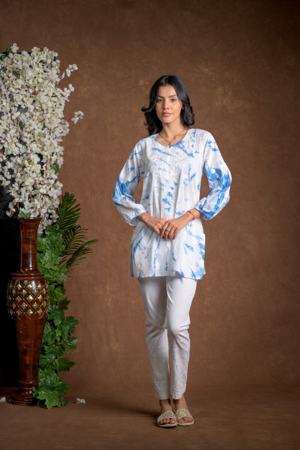 Gurbani Tie and Dye Cotton Kurti