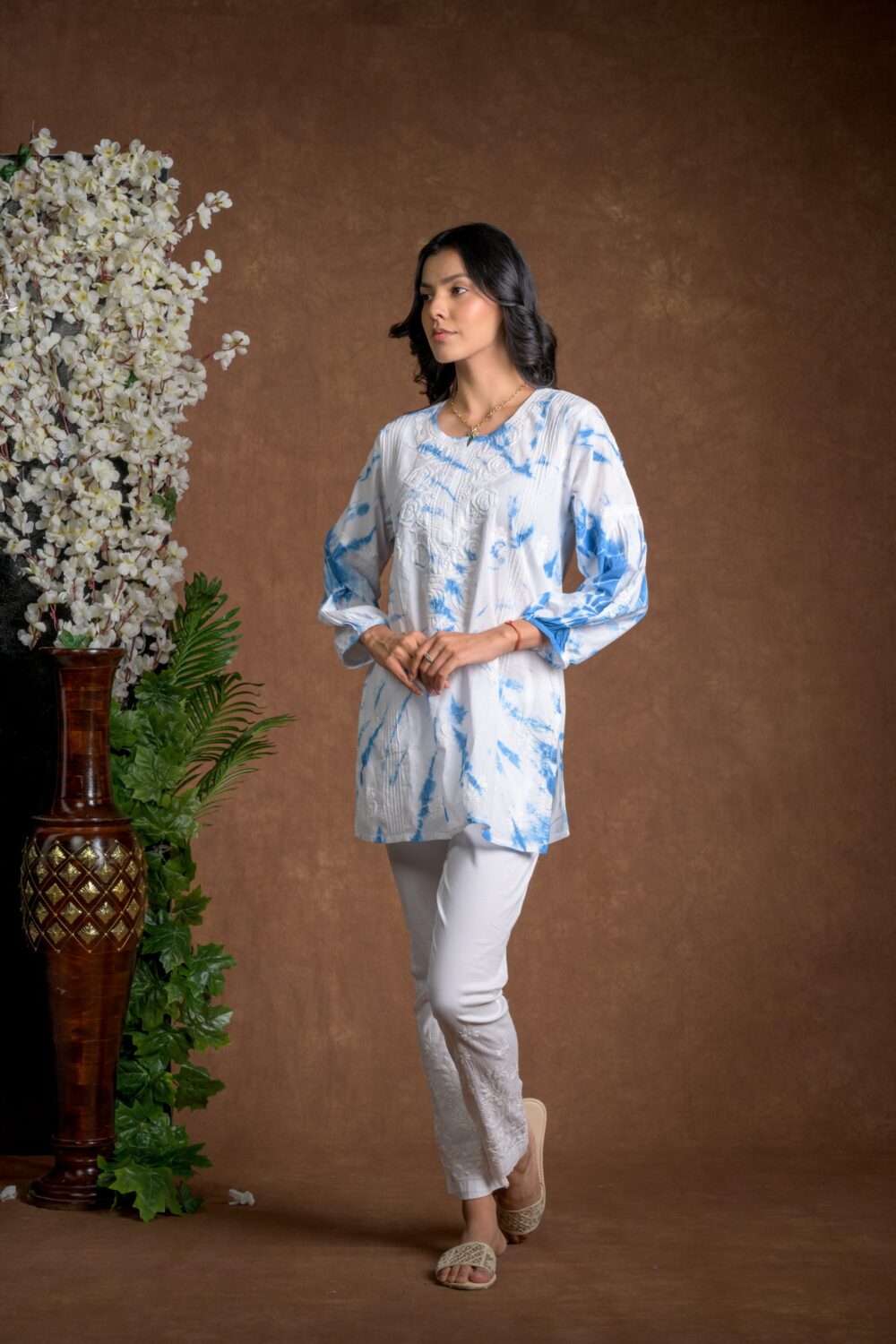 Gurbani Tie and Dye Cotton Kurti