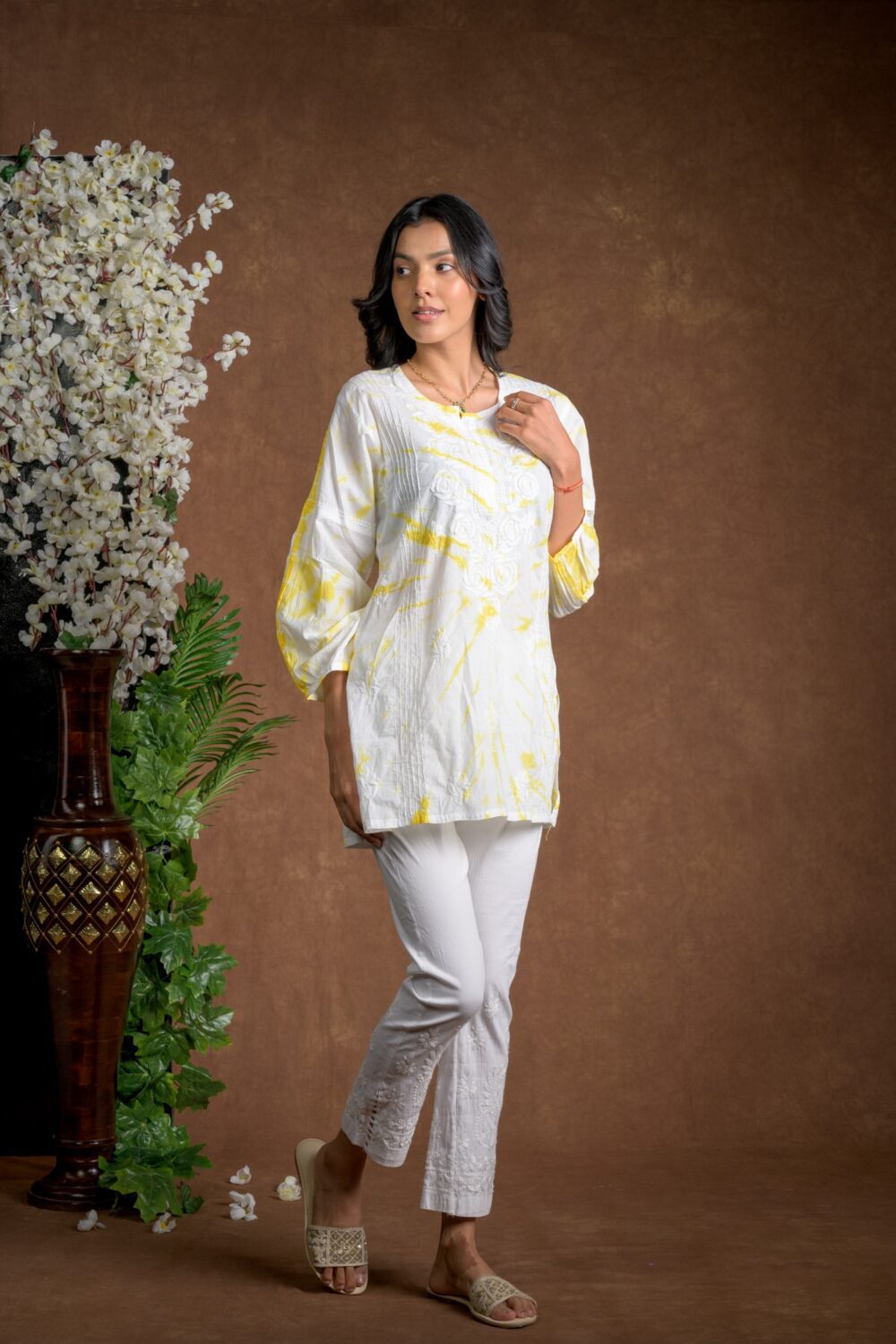 Gurbani Tie and Dye Cotton Kurti