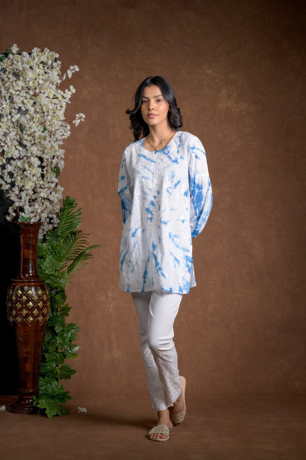 Gurbani Tie and Dye Cotton Kurti