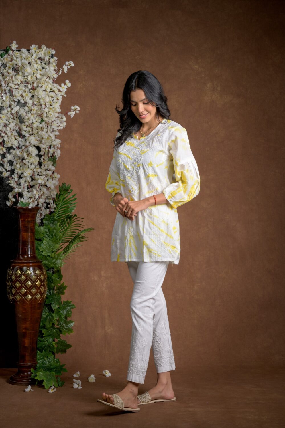 Gurbani Tie and Dye Cotton Kurti