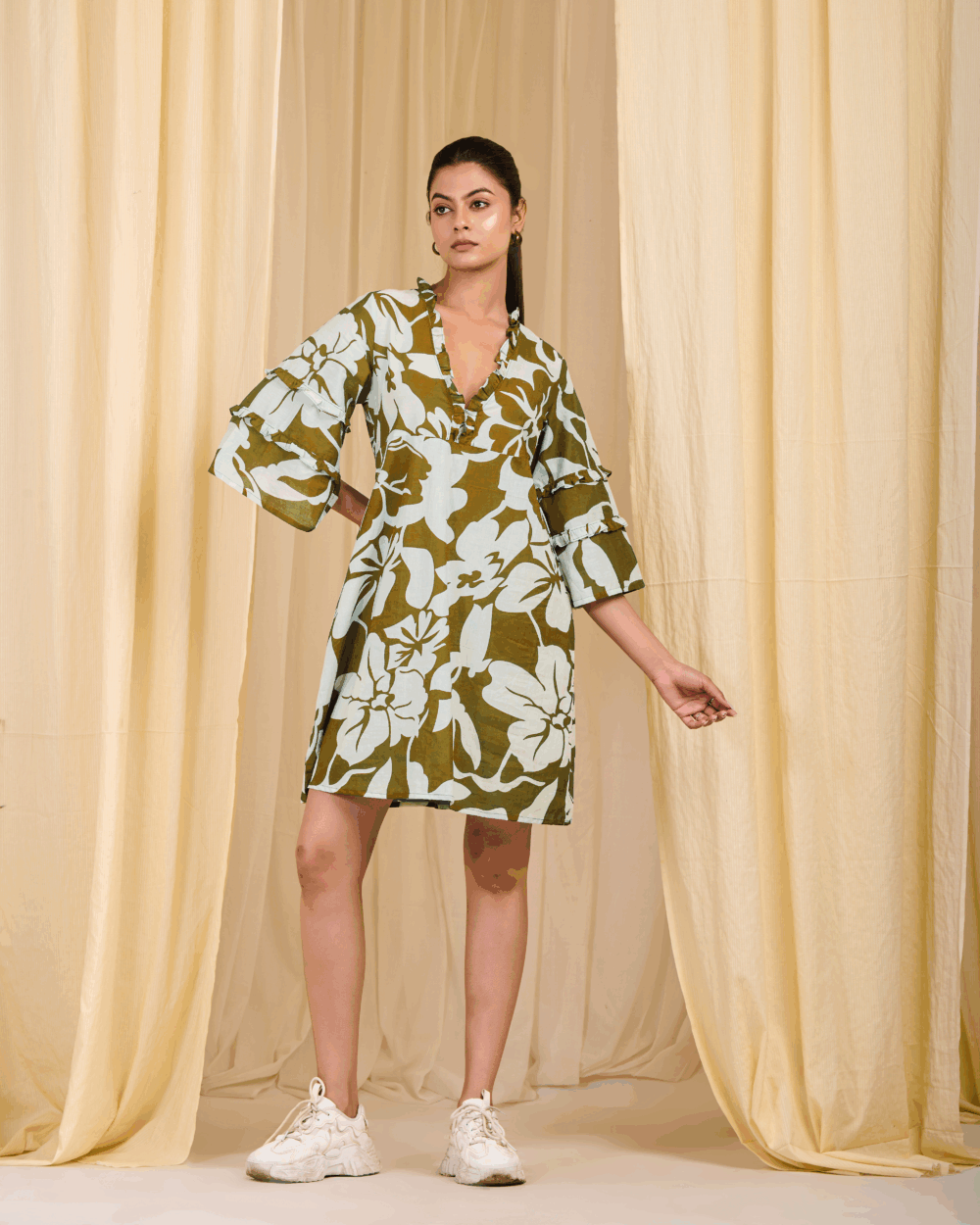 Petal Sleeve Tunic
